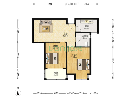 康阳新村 2室1厅1卫 85平方