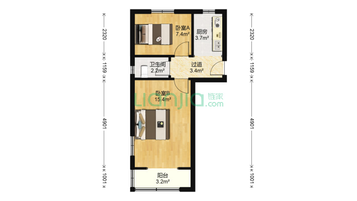 朱行三村二手房实景图