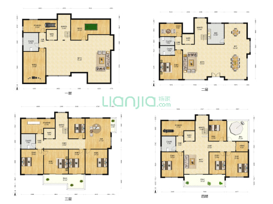 上善居西区 15室4厅5卫 840平方