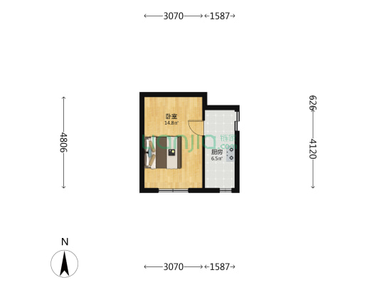 大同里 1室0厅0卫 18平方
