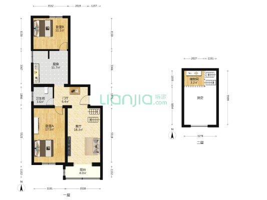 东高房胡同 2室1厅1卫 95平方