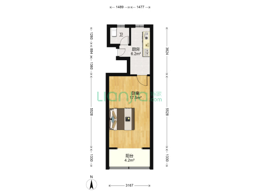 梅园新村(浦东) 1室0厅1卫 32平方