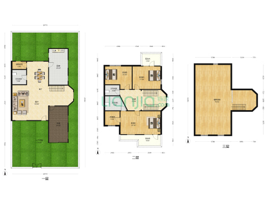 金鹏花园 3室1厅3卫 286平方