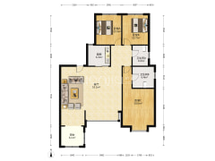 满二 随时看 自住装修 南北双露台-涿州鸿坤理想湾北区户型图