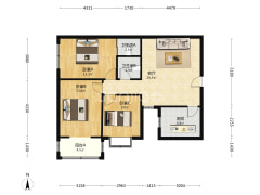 天保郦景南北通透三居室 双塔户口-涿州天保郦景户型图