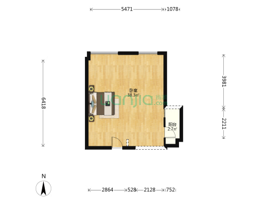 星河壹号公馆 1室0厅0卫 58平方