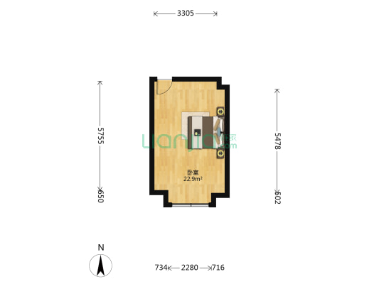 众晶·华尔街 1室0厅0卫 29平方