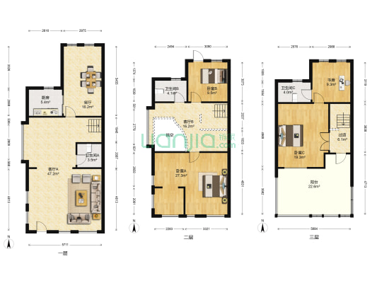 泰盈九如溪谷 4室3厅3卫 202平方