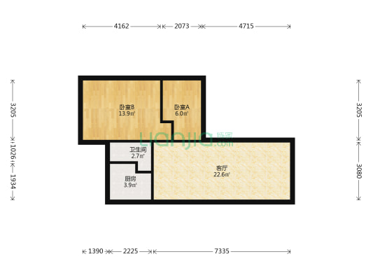 七里河科源电热电器家属院 2室1厅1卫 61平方