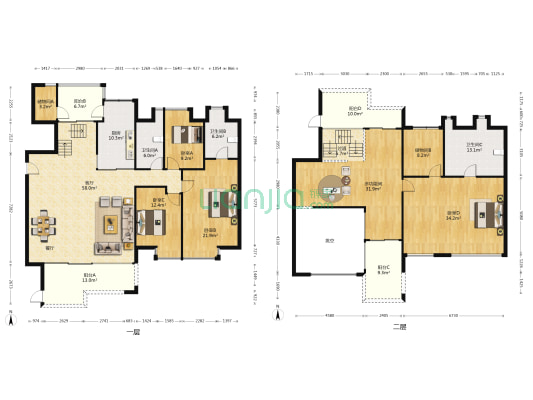 云山诗意 5室1厅3卫 333平方