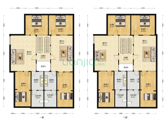 西羊市街 8室4厅4卫 115平方