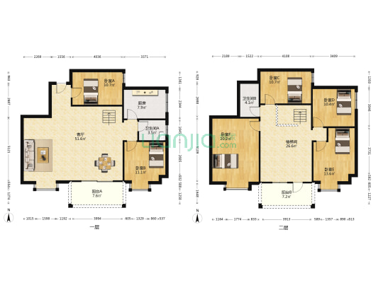 泰雅居 6室1厅2卫 215平方