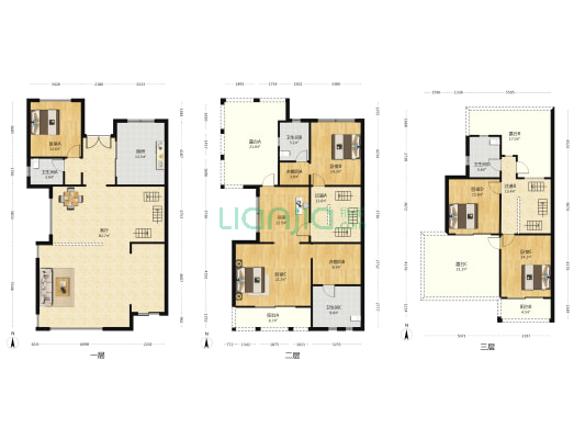 迪亚春天花园 6室1厅4卫 296平方