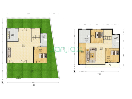 高新绿城玉兰花园和园 3室2厅3卫 268平方