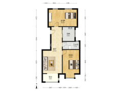 南北向的户型，采光好，户型好，视野好-涿州天地新城户型图