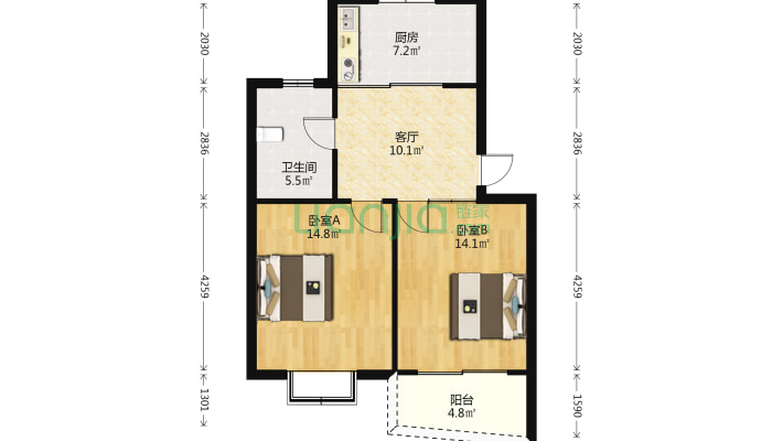 蓬曦园B1区二手房实景图