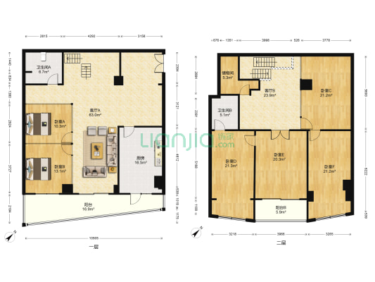 金桂园 6室2厅2卫 324平方