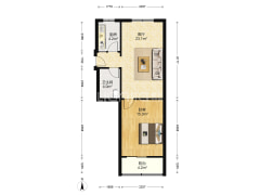 小区集中供暖，公摊面积低，免费停车。-涿州六十七处家属楼户型图