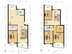 范阳路沿线 5居室 精装修 采光充足 跃层户型-涿州东方家园户型图