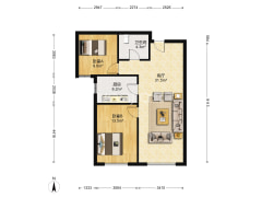 高铁新干线，南向格局，简单装修，诚意出售-涿州高铁新干线户型图