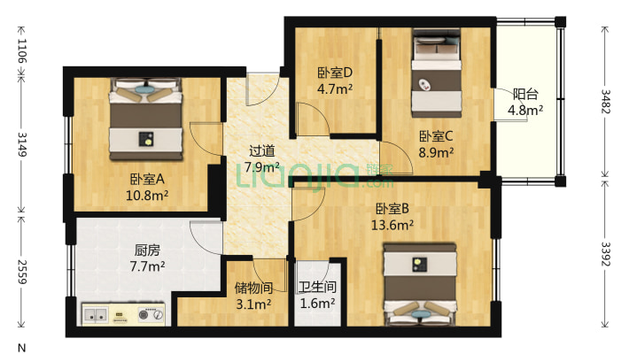 中山路412到414号二手房实景图