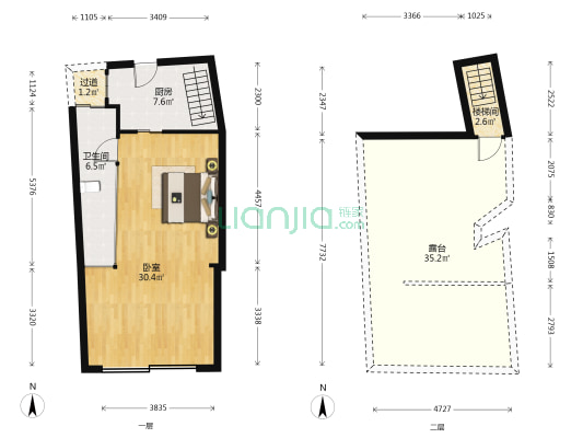 西信记里32号 1室0厅1卫 14平方