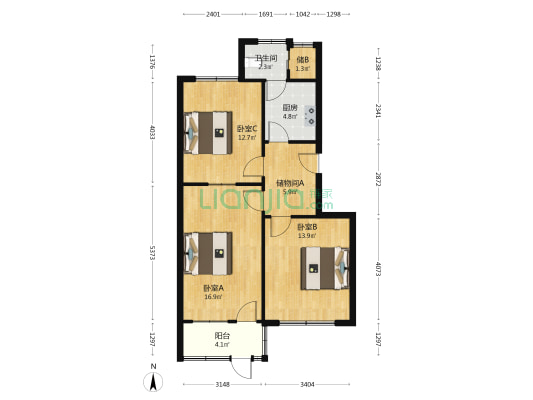 潍坊华光精工设备有限公司北宫街宿舍 3室0厅1卫 78平方