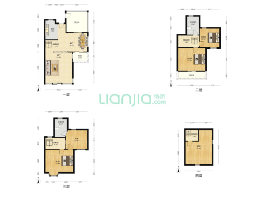 英郡雷丁小城 4室2厅2卫 160平方