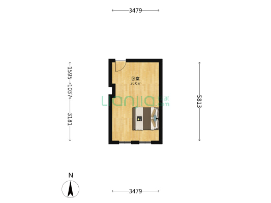 宝华里 1室0厅0卫 19平方