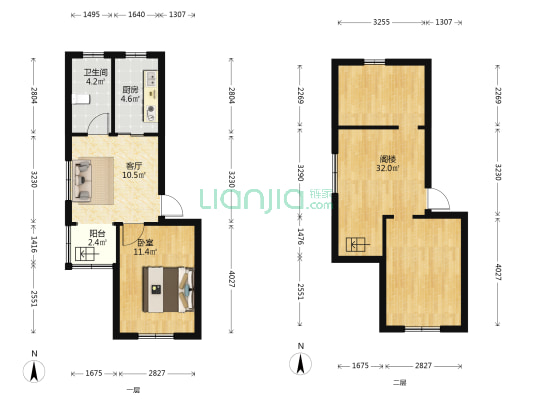 五泄公寓 1室1厅1卫 42平方