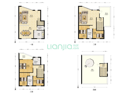 加富花园 5室3厅4卫 240平方