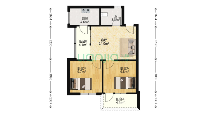 石坪桥正街147号二手房实景图