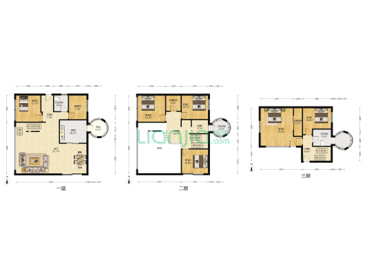 近轻轨花园小区低密度居住洋房，实得面积400平+-户型图