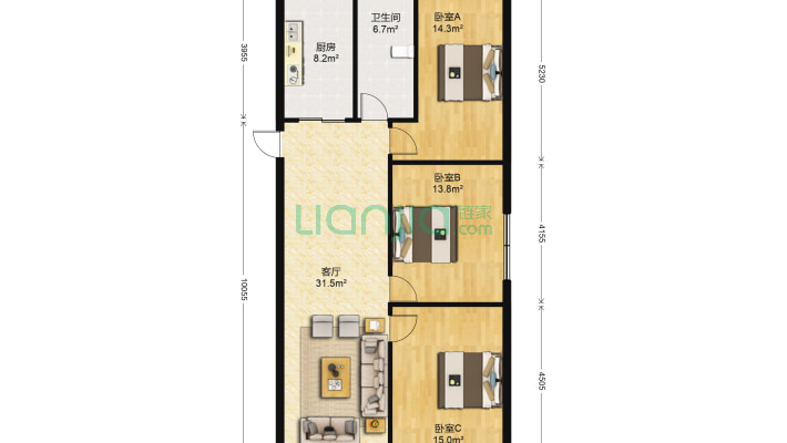 广安综合楼二手房实景图