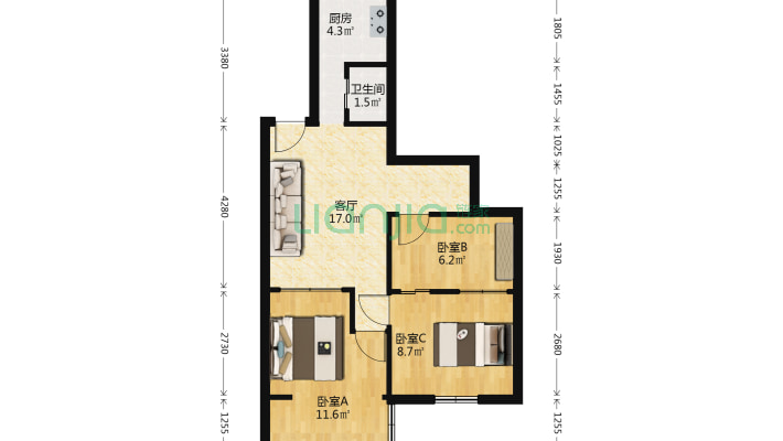 延定巷2号二手房实景图
