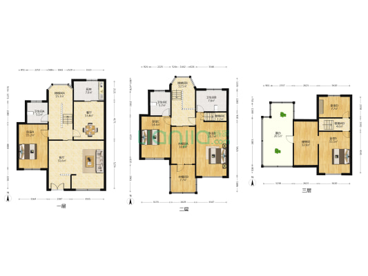 名湖花园别墅 5室2厅3卫 171平方