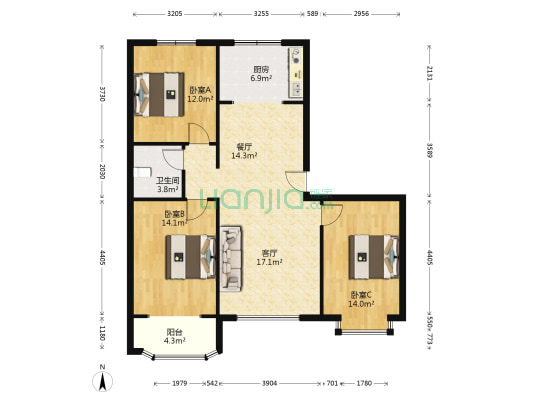 金品时代，高 端社区，身份的象征-户型图