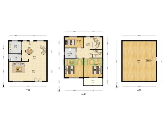 上王村桃浦桥新区 3室2厅2卫 140平方