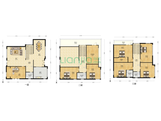 莱茵别墅小区 8室2厅4卫 317平方