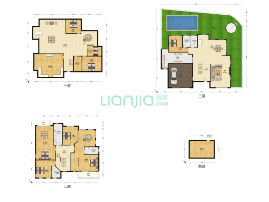 新光城市花园 8室2厅5卫 442平方
