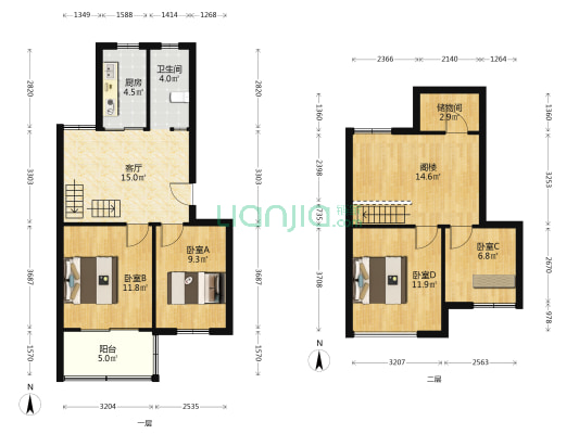 摄山星城赏菊苑 4室1厅1卫 84平方