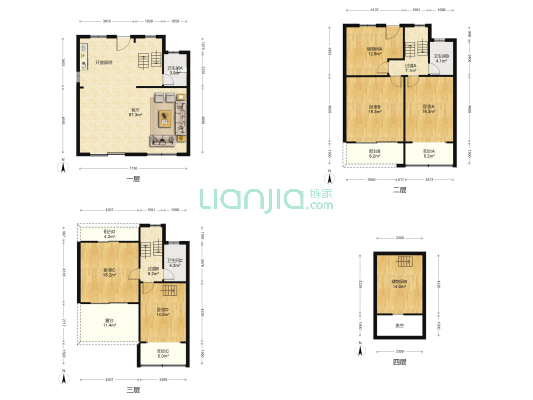 水月周庄 4室1厅3卫 187平方