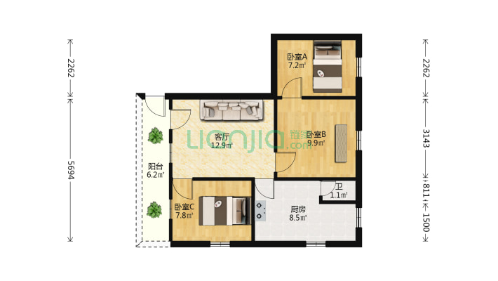 则徐新洲五巷二手房实景图