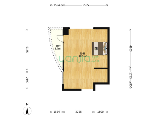 金峰大厦 1室0厅0卫 58平方
