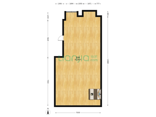 秀北小区 1室0厅0卫 113平方