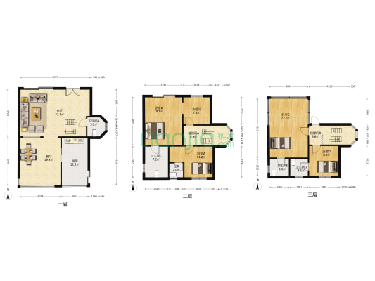 顺德碧桂园正苑别墅西区 4室2厅5卫 175平方