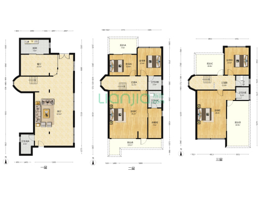 华盛街二巷6号 5室2厅5卫 258平方
