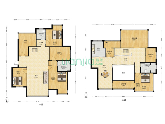 锦绣华庭 5室2厅3卫 196平方