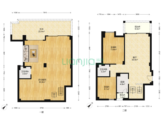 春秋嘉境 3室1厅2卫 172平方