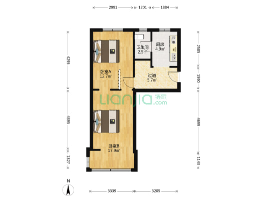 江寺路79号 2室0厅1卫 54平方